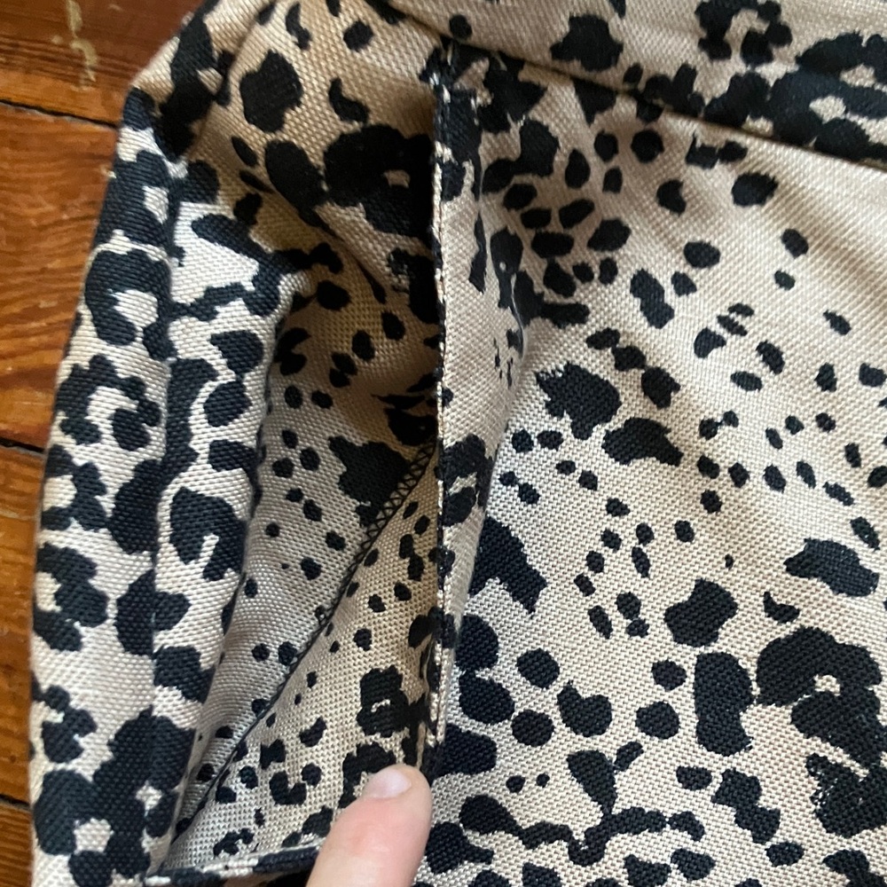 Reimagined by J.Crew Wide Leg Leopard Trousers
